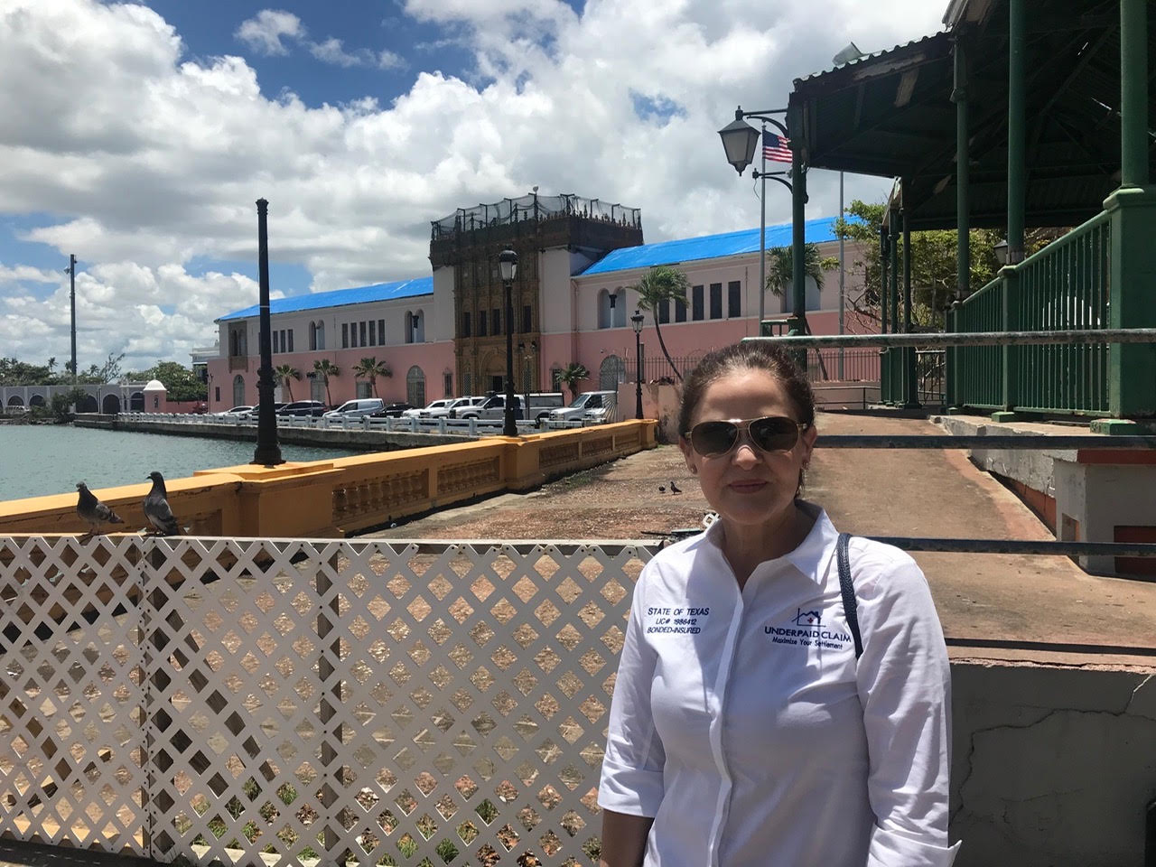 Martha Guerra during a commercial property inspection